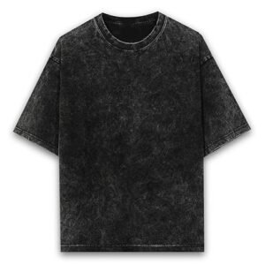 Men’s Vintage Washed Black Oversized T-Shirt